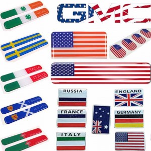 amerikansk flag kuppelklistermærke, emblem Bil klistermærker
